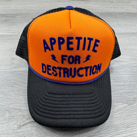 Guns & roses Hap Cap Mens Adjustable Apetite For Destruction Colorblock - Picture 3 of 11